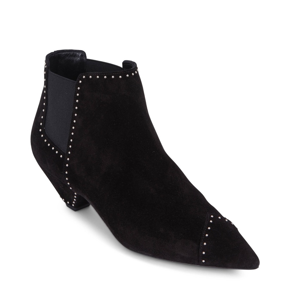 Saint Laurent Black Blaze Studded Booties